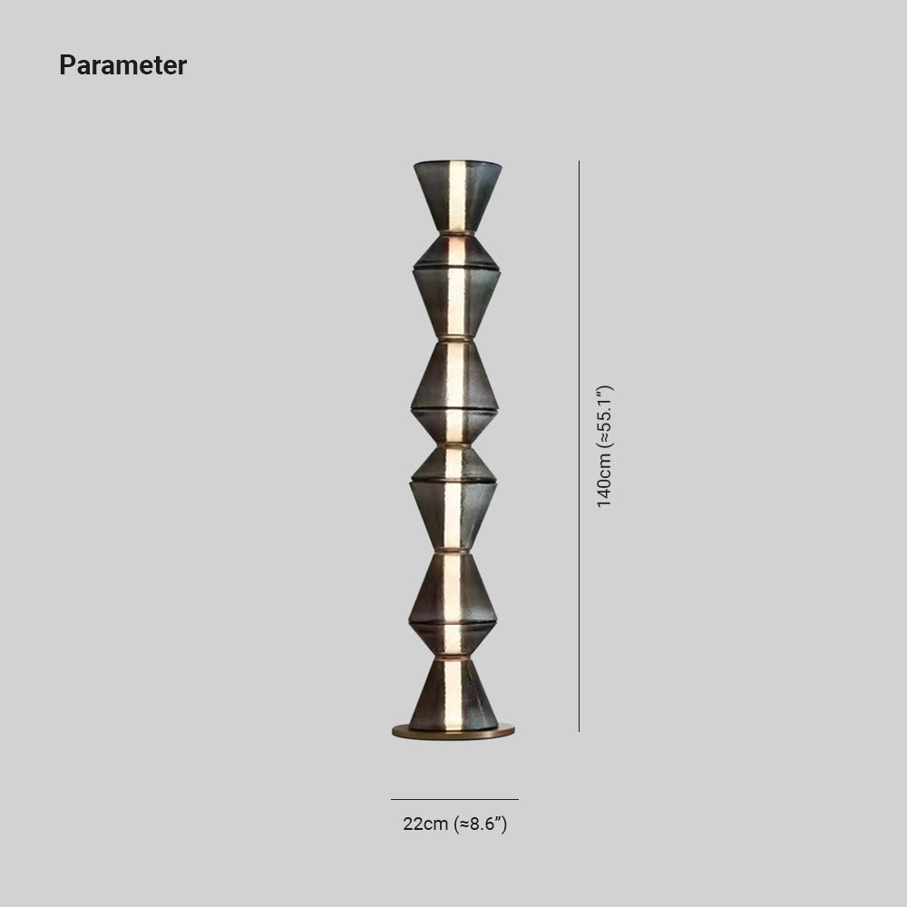 MYA - Lampadaire/Lampe/Suspension Irrégulier Moderne, Noir