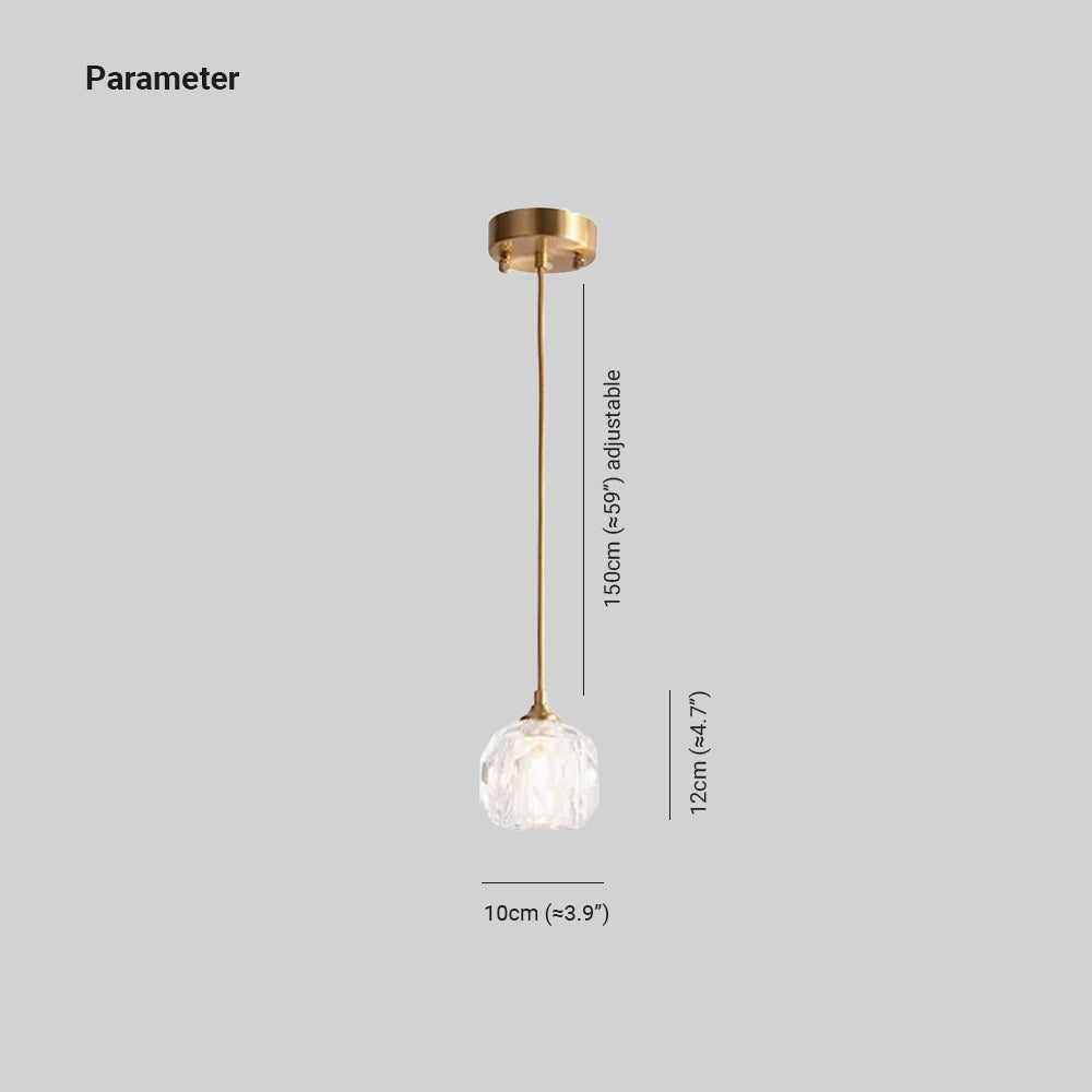 CRISTA - Luminaire Suspendu Moderne, Doré