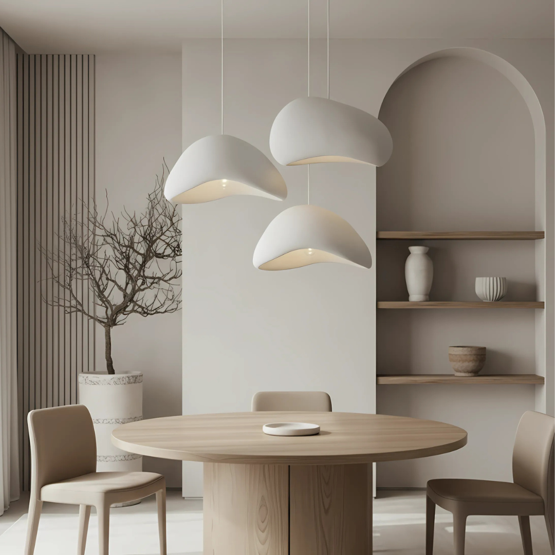 ZENA - Lustre Suspension Wabi Sabi, Blanc