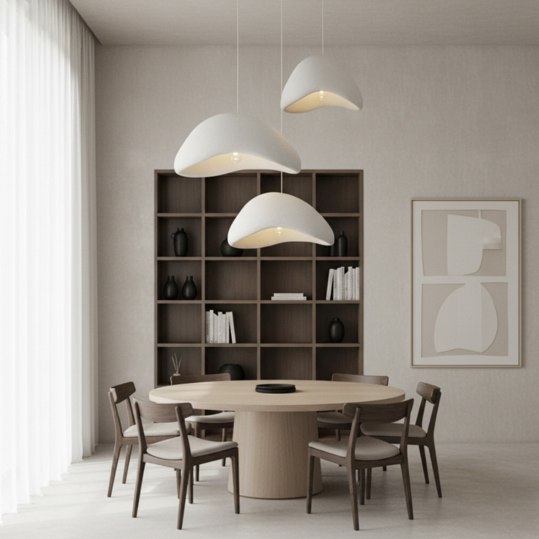 ZENA - Lustre Suspension Wabi Sabi, Blanc