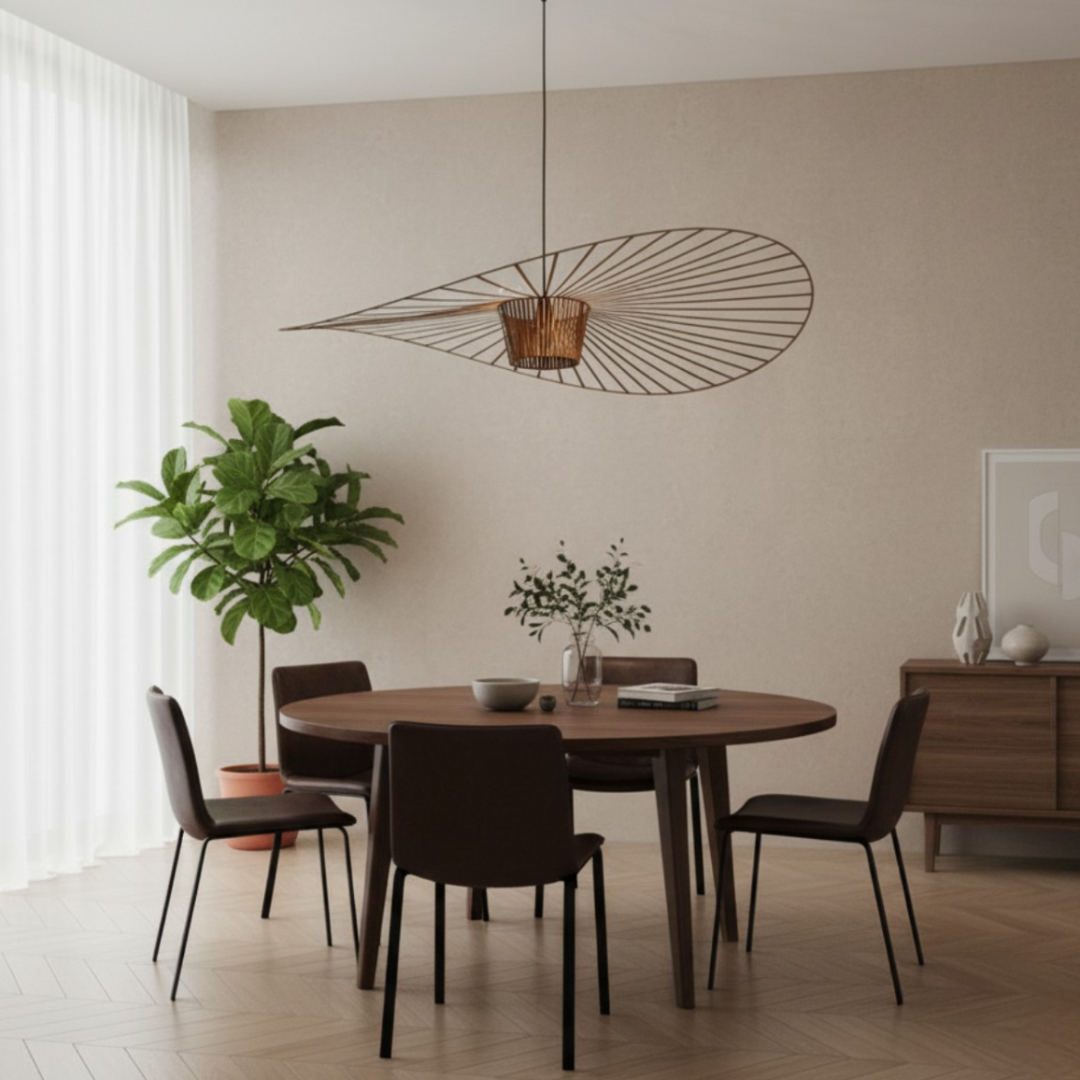 VERTIGO - Luminaire Suspension Moderne, Noir/Blanc/Doré/Marron