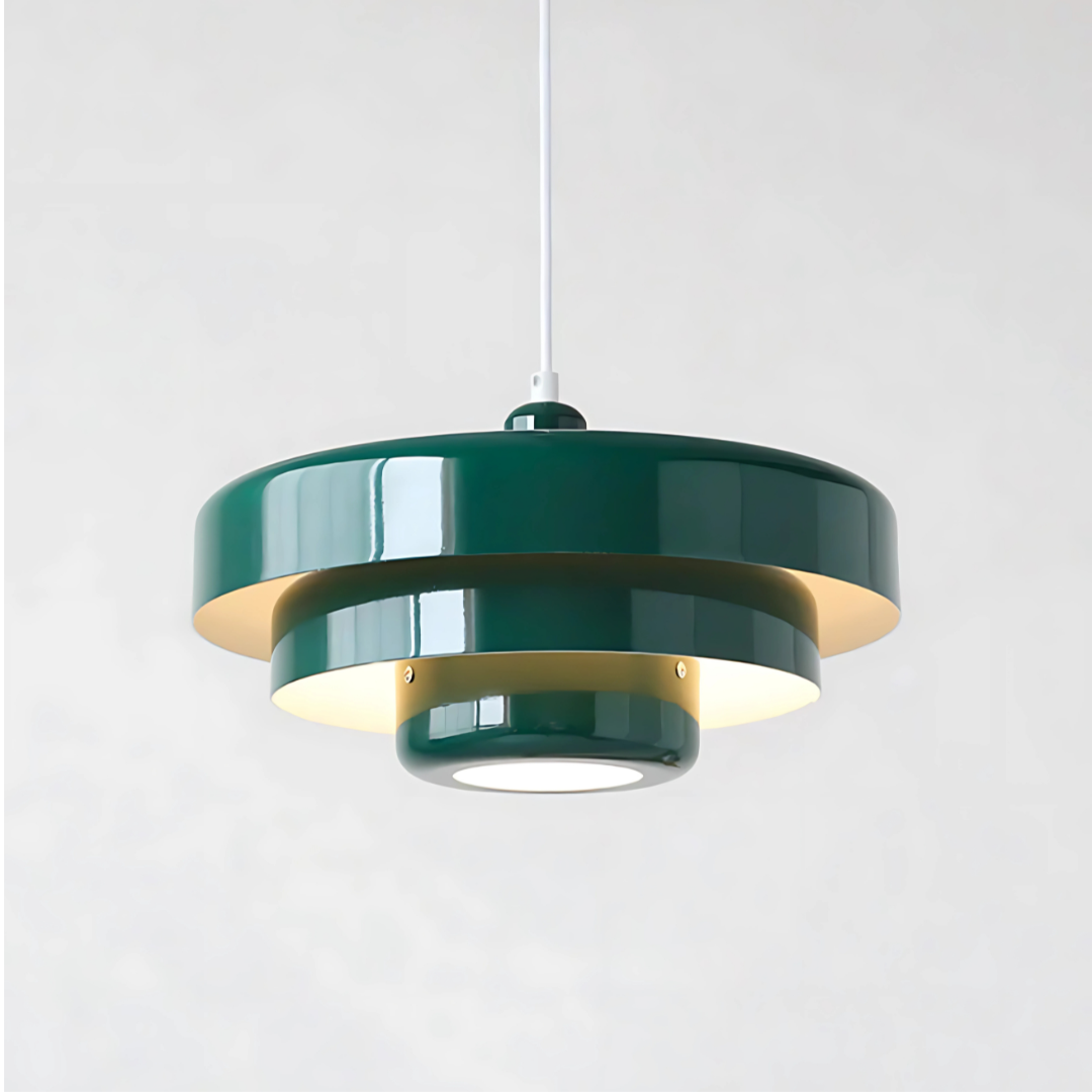 ZORA - Suspension Moderne, Orange/Blanc/Vert