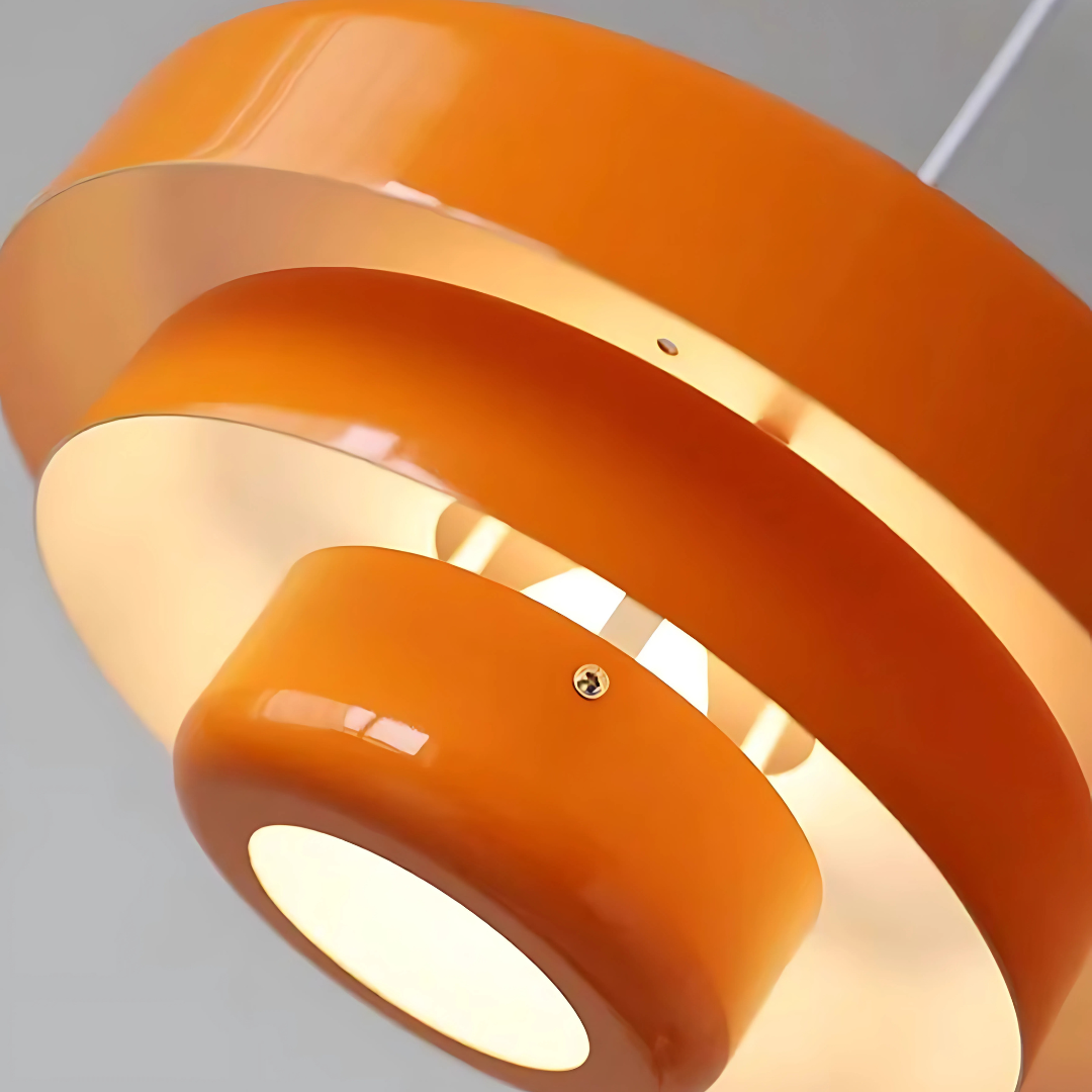 ZORA - Suspension Moderne, Orange/Blanc/Vert