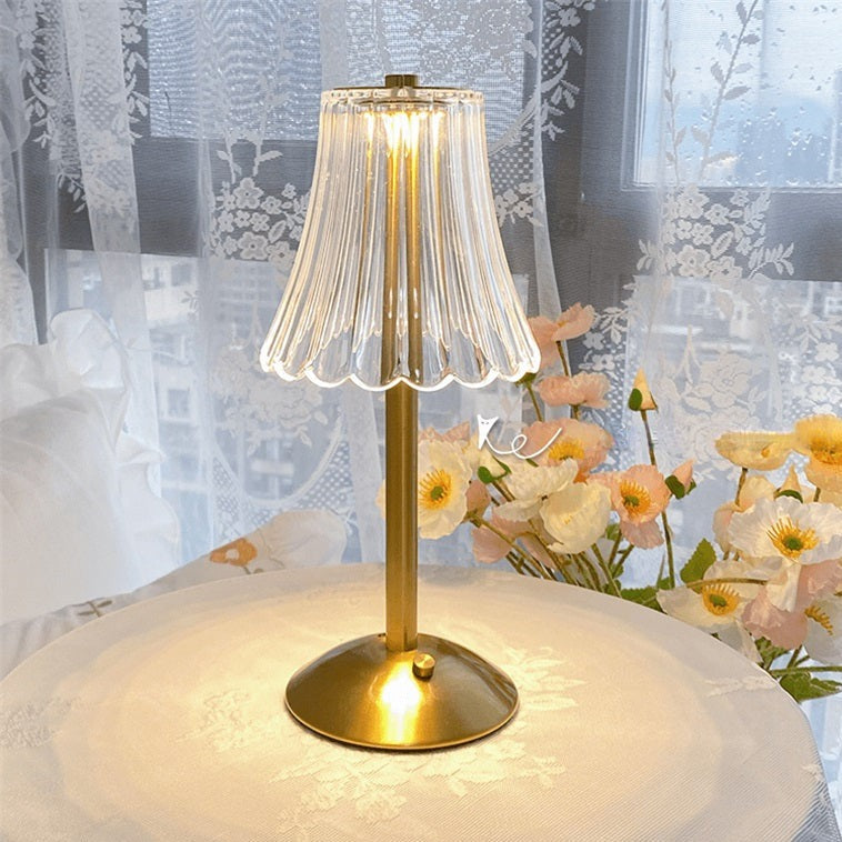 NOLA - Lampe de table en cristal doré
