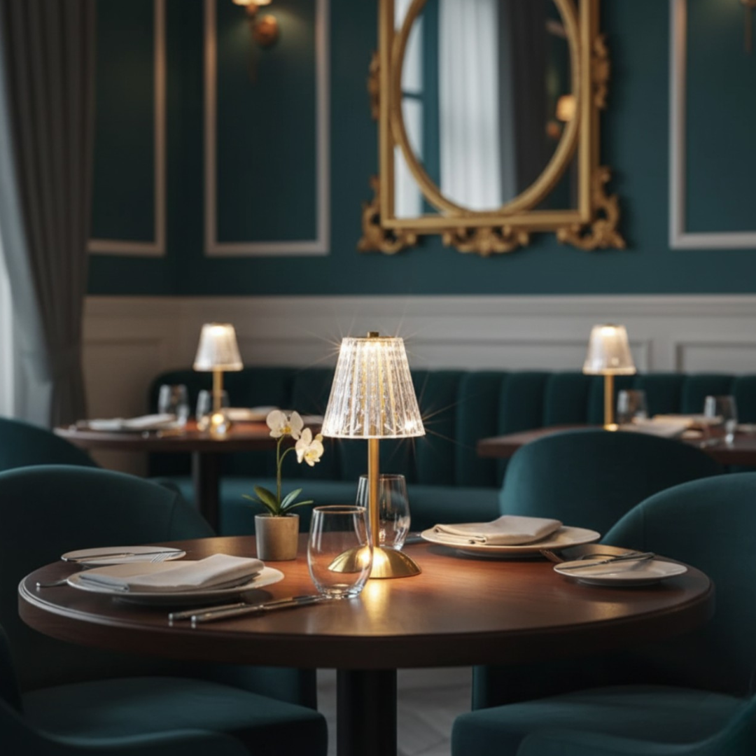 NOLA - Lampe LED Cristal Doré