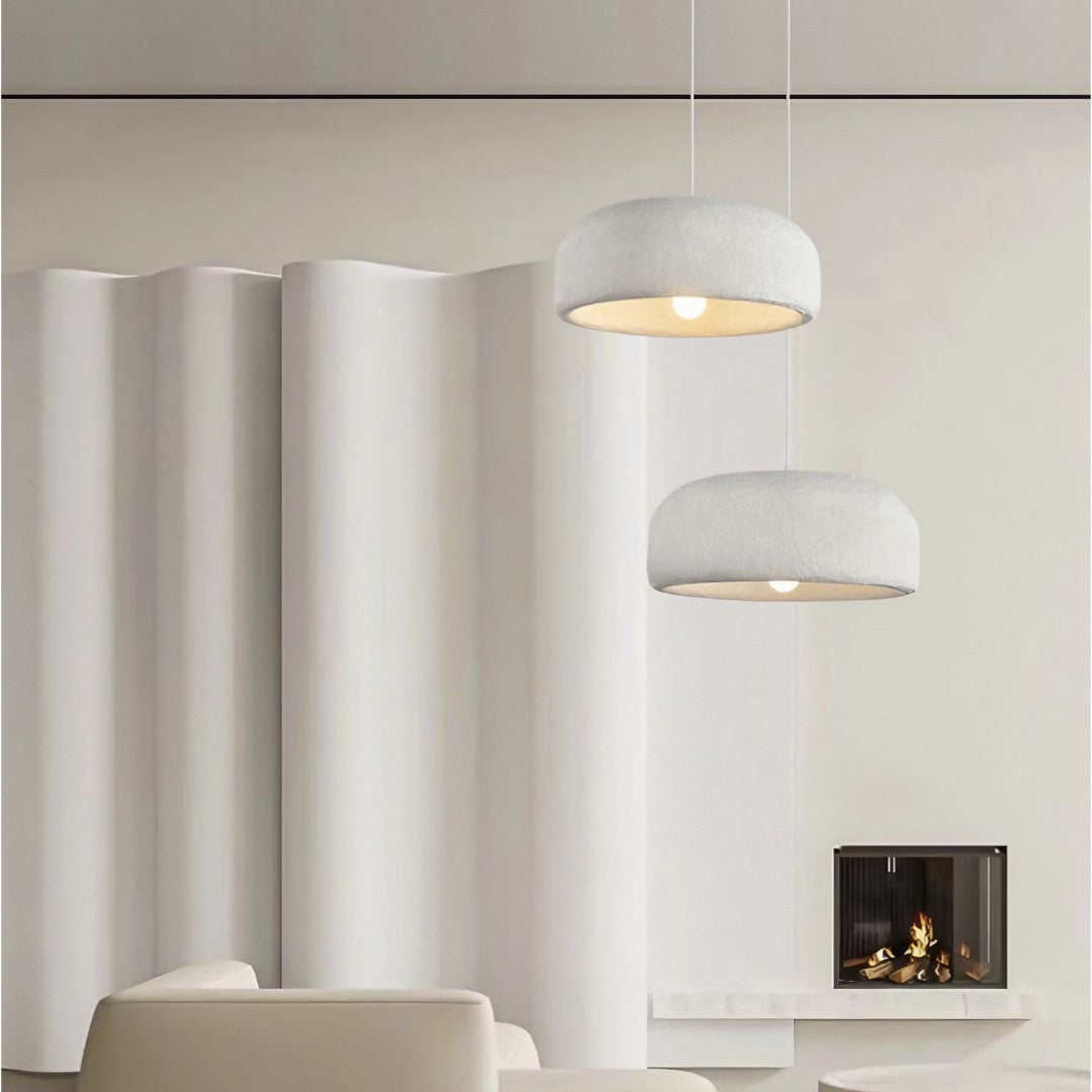 SANA - Suspension Minimaliste Wabi Sabi, Blanc