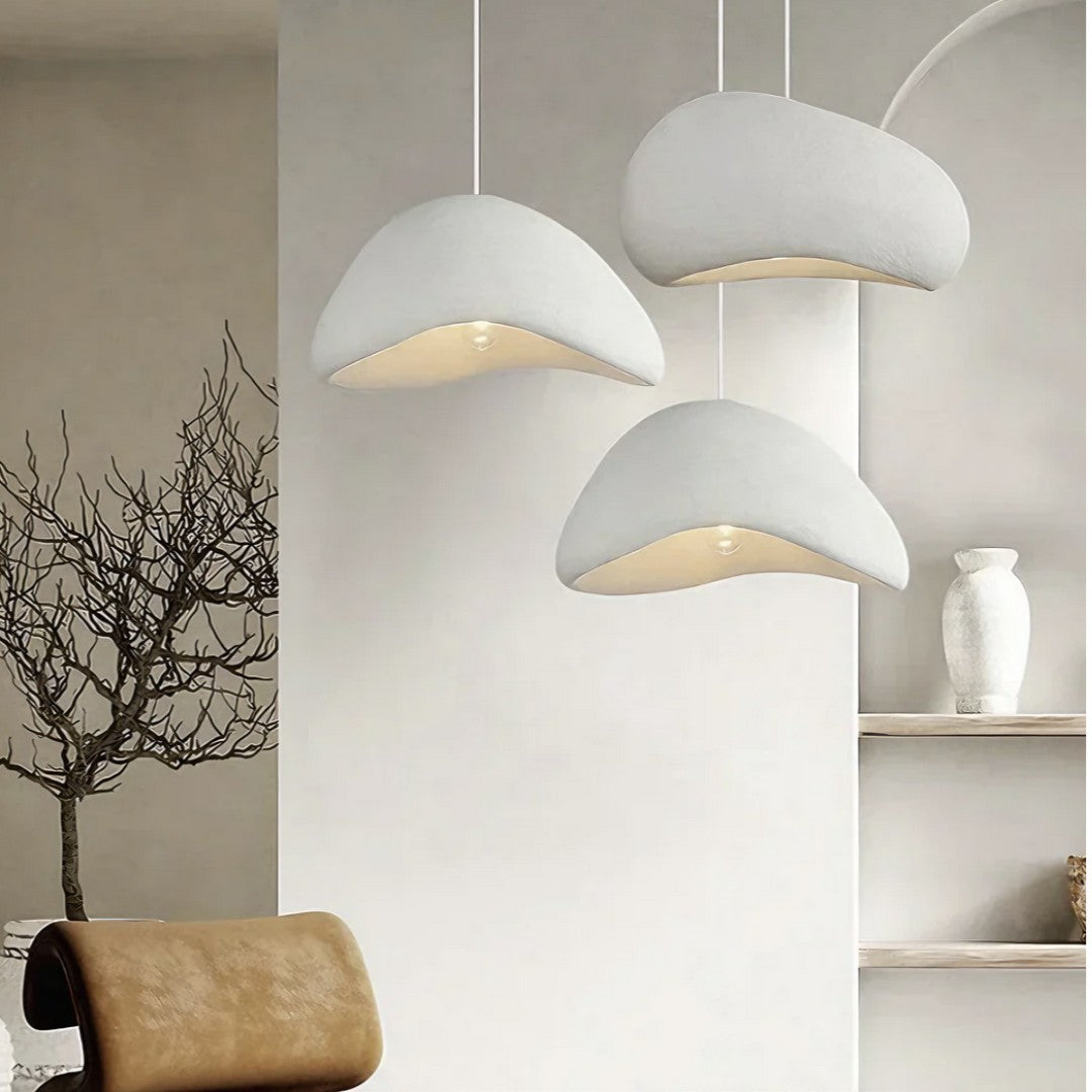ZENA - Lustre Suspension Wabi Sabi, Blanc