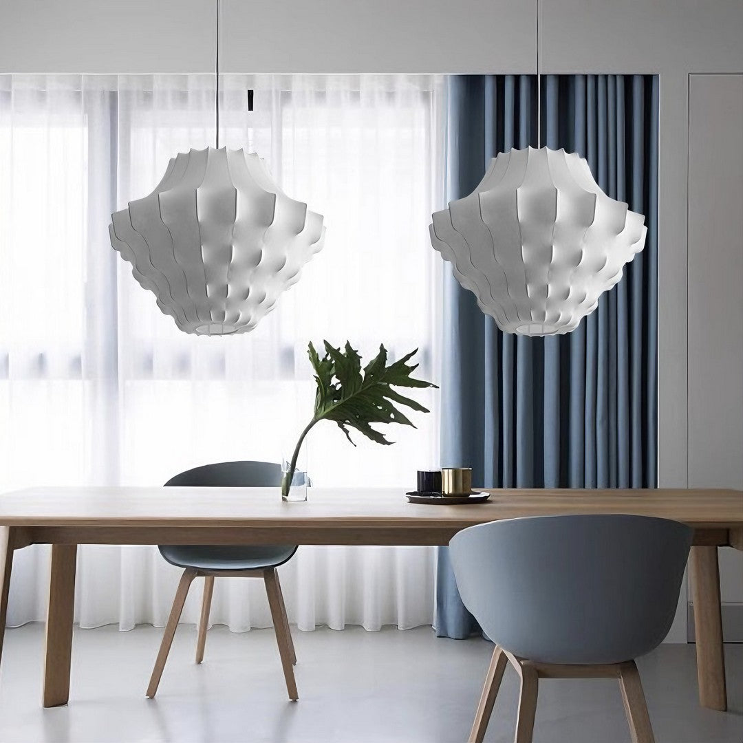 AYA - Lustre Suspension Wabi Sabi, Soie Blanc