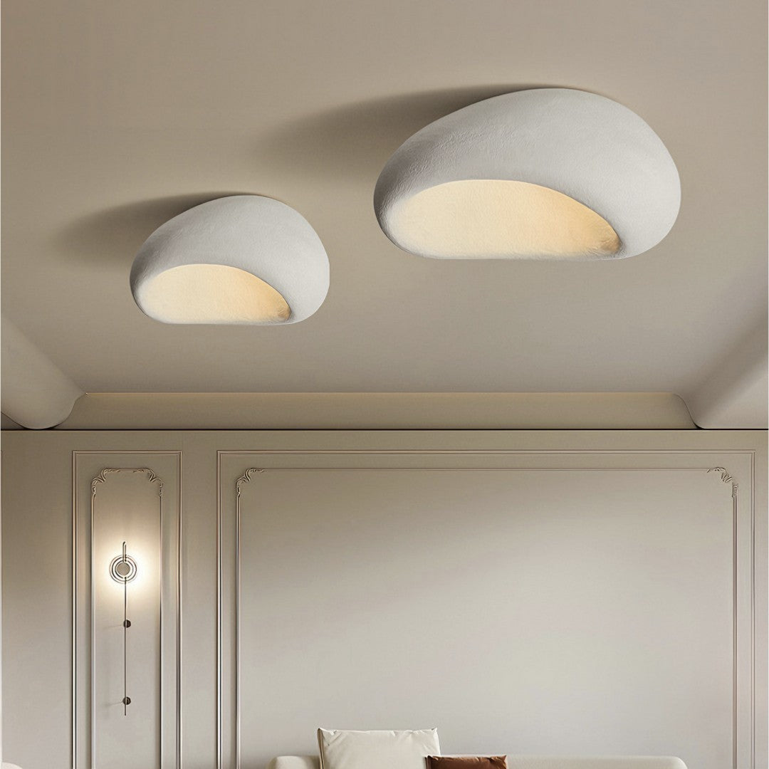 GOYA - Plafonnier Encastré Style Wabi Sabi, Blanc