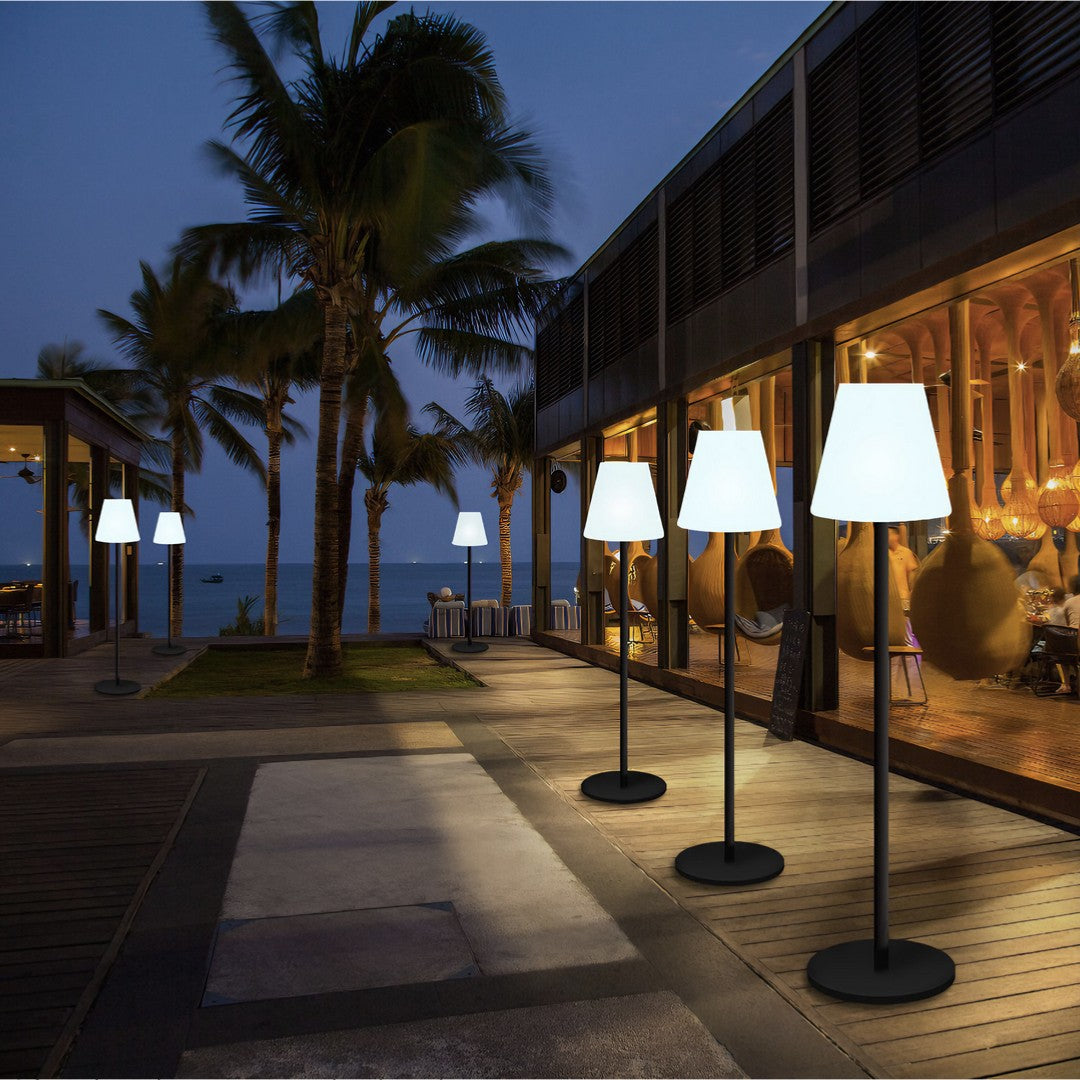 KANO - Lampadaire Extérieur Solaire Moderne, Noir