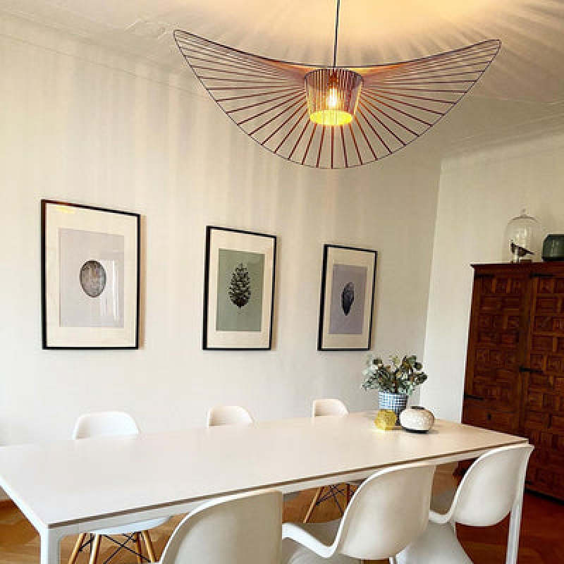 VERTIGO - Luminaire Suspension Moderne, Noir/Blanc/Doré/Marron