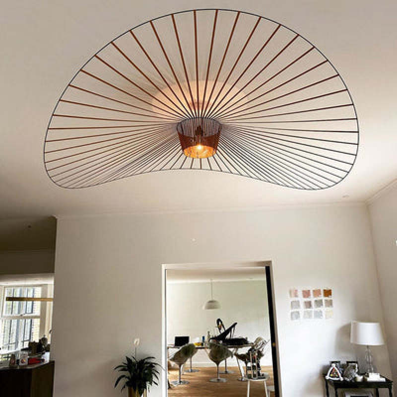 VERTIGO - Luminaire Suspension Moderne, Noir/Blanc/Doré/Marron