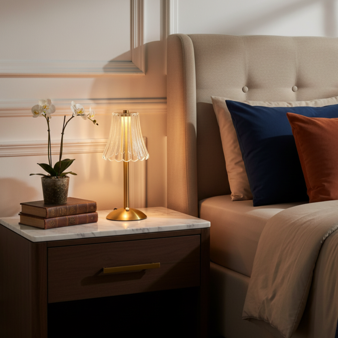 NOLA - Lampe LED Cristal Doré