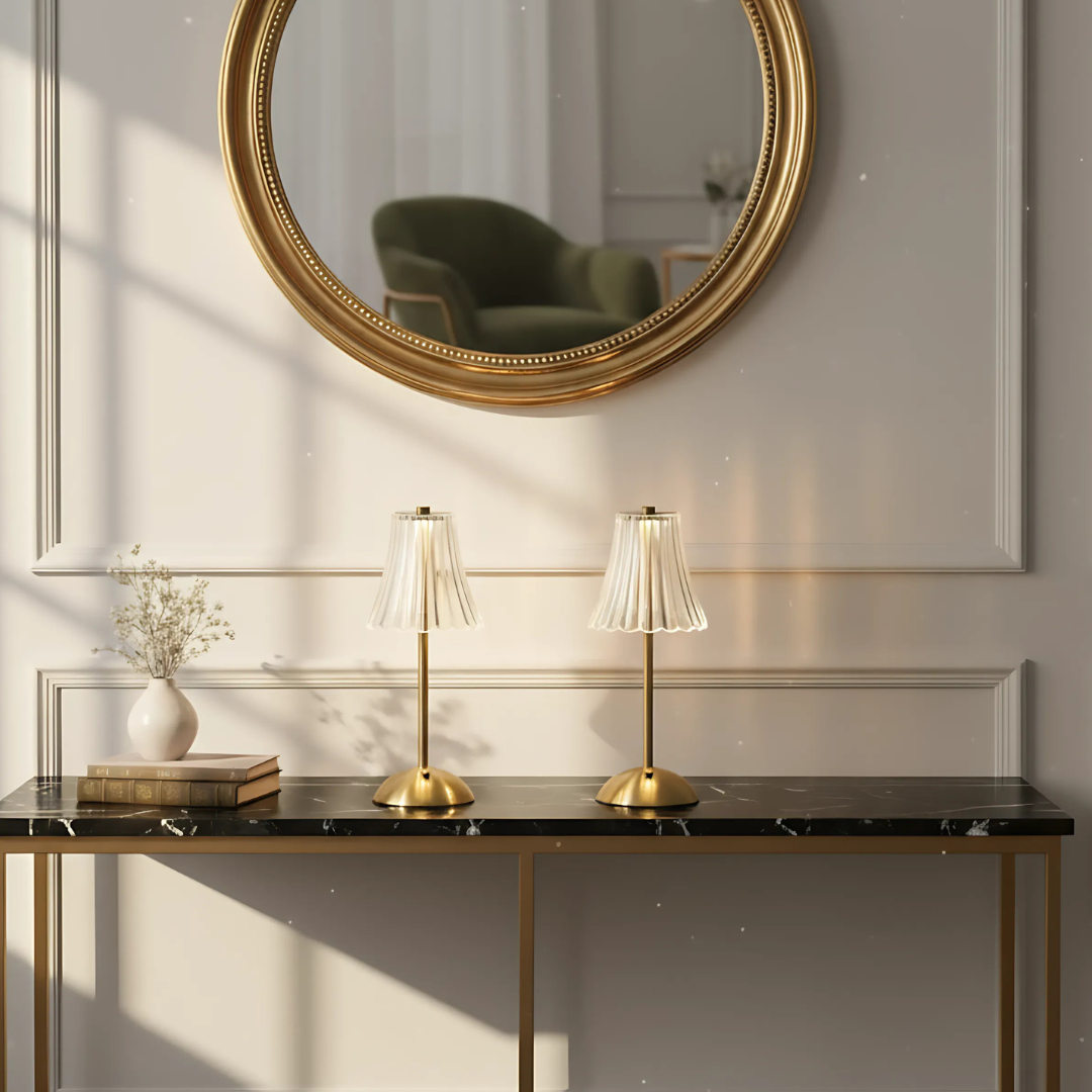 NOLA - Lampe LED Cristal Doré