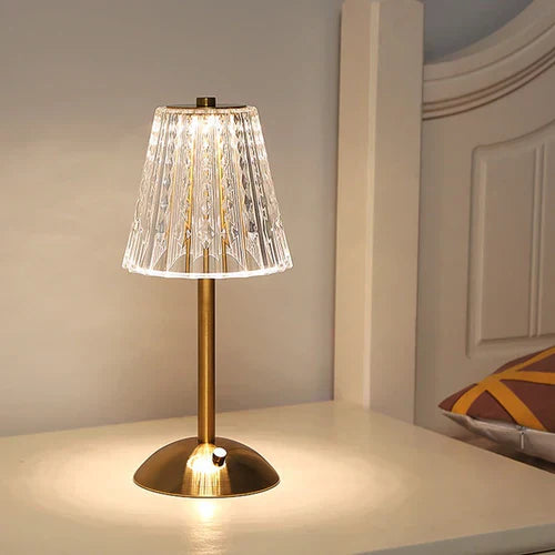 NOLA - Lampe de table en cristal doré