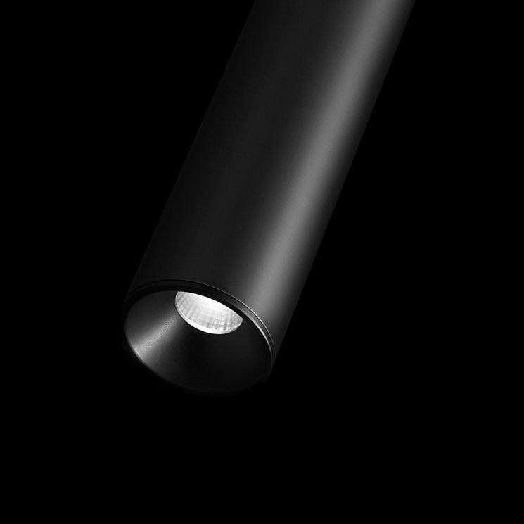 LINI - Luminaire Suspension Cylindrique Moderne, Noir