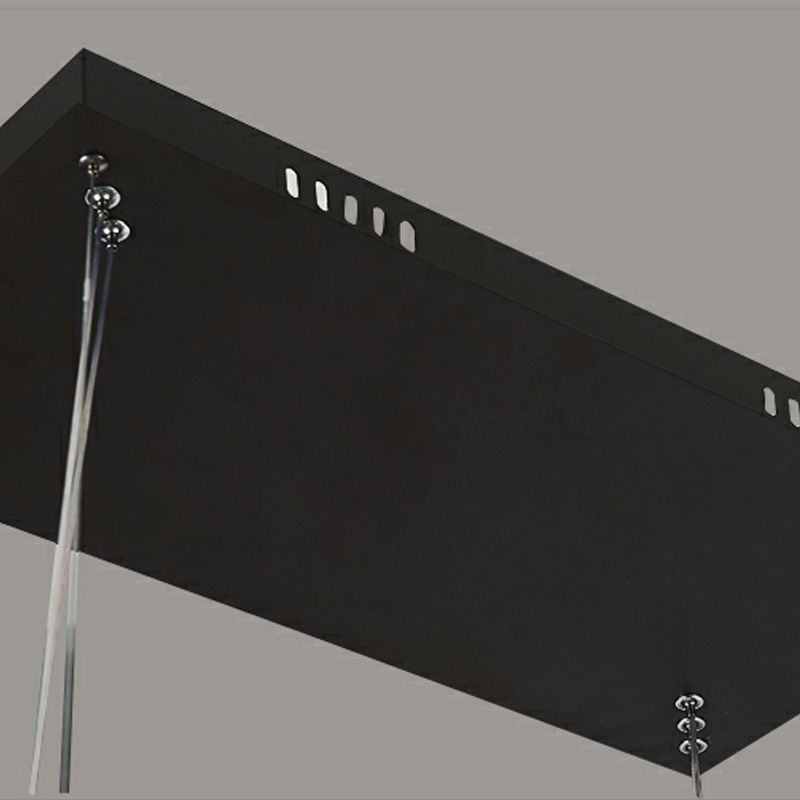 RETA - Suspension Moderne Carrée, Acrylique, Noir/Blanc.