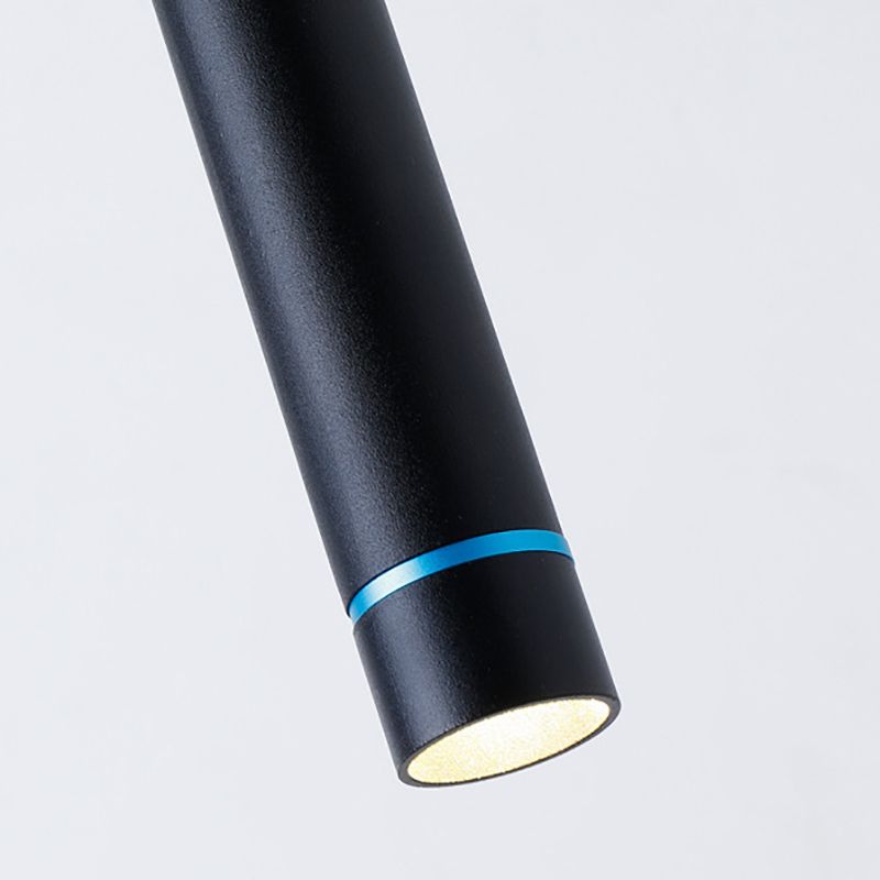 LUMI - Luminaire Suspension Moderne, Métal, Noir/Blanc
