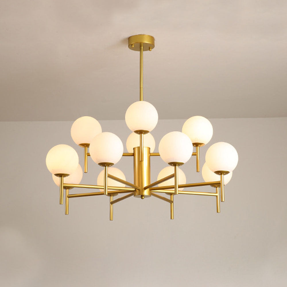 NODA - Lustre Nordique, Métal/Verre, Doré/Noir