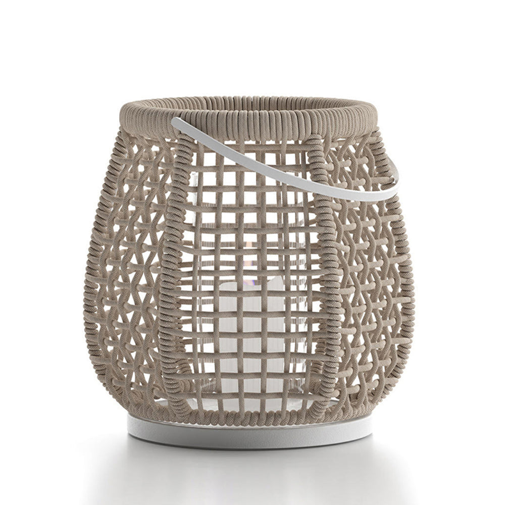 BELLA - Lanterne Extérieur Solaire LED, Noir/Beige