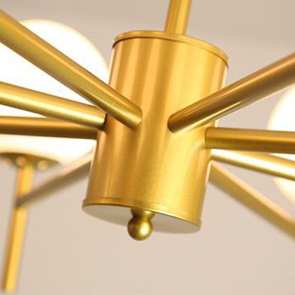 NODA - Lustre Nordique, Métal/Verre, Doré/Noir