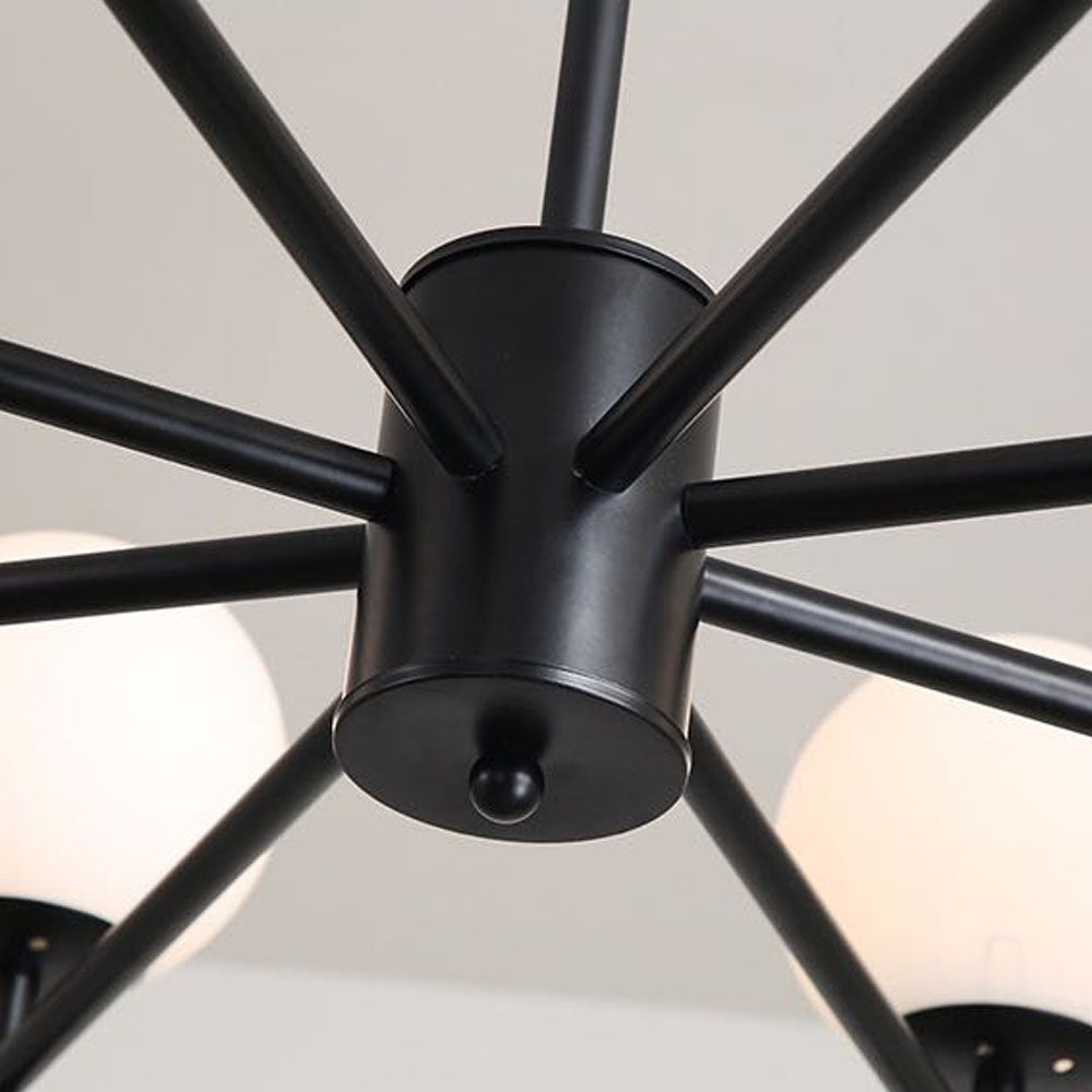 NODA - Lustre Nordique, Métal/Verre, Doré/Noir