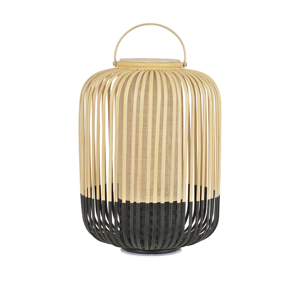 LANA - Lanterne Extérieur LED Bambou, Noir/Blanc