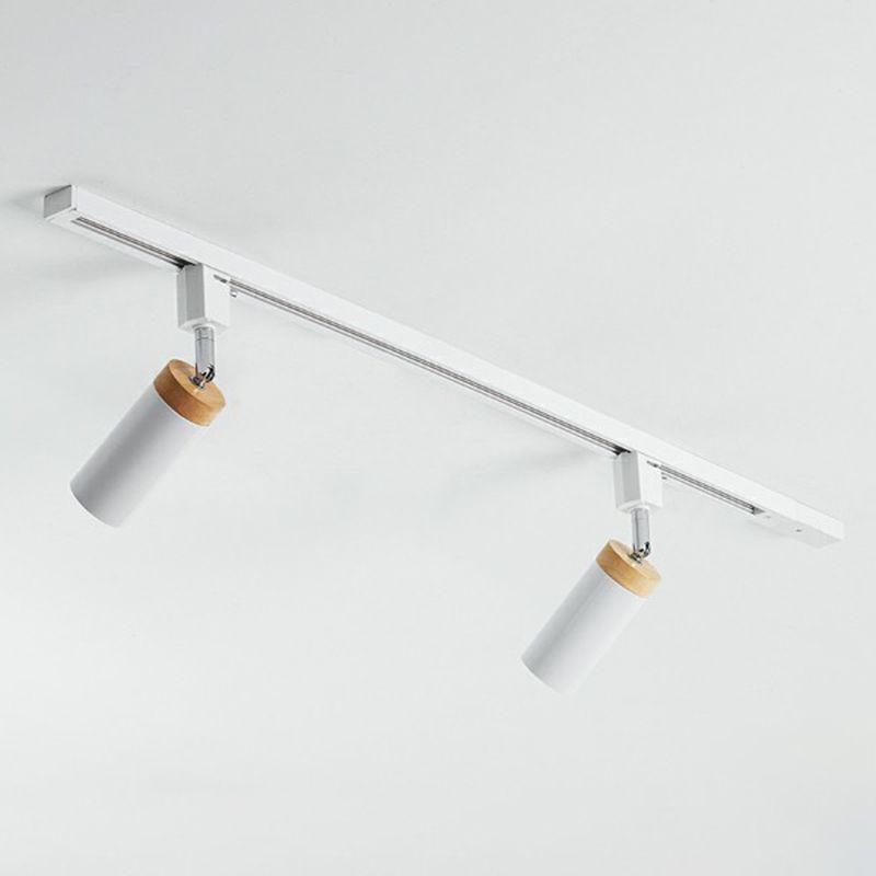 PIKA - Plafonnier Moderne Spot LED, Noir/Blanc, Métal.