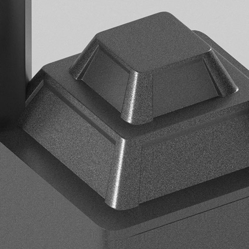 DÉVA - Borne Extérieure Solaire LED Carrée Moderne, Noir