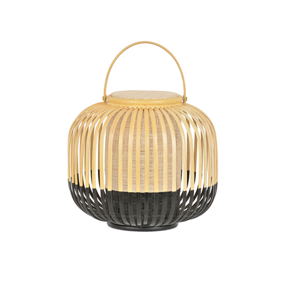 LANA - Lanterne Extérieur LED Bambou, Noir/Blanc