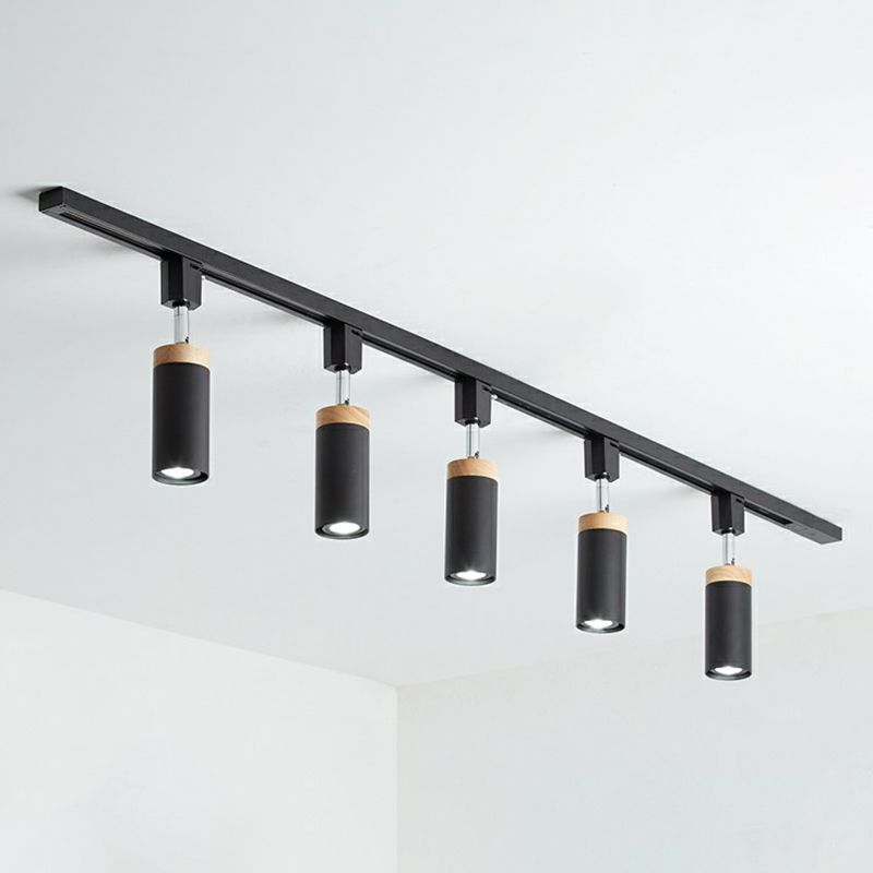 PIKA - Plafonnier Moderne Spot LED, Noir/Blanc, Métal.