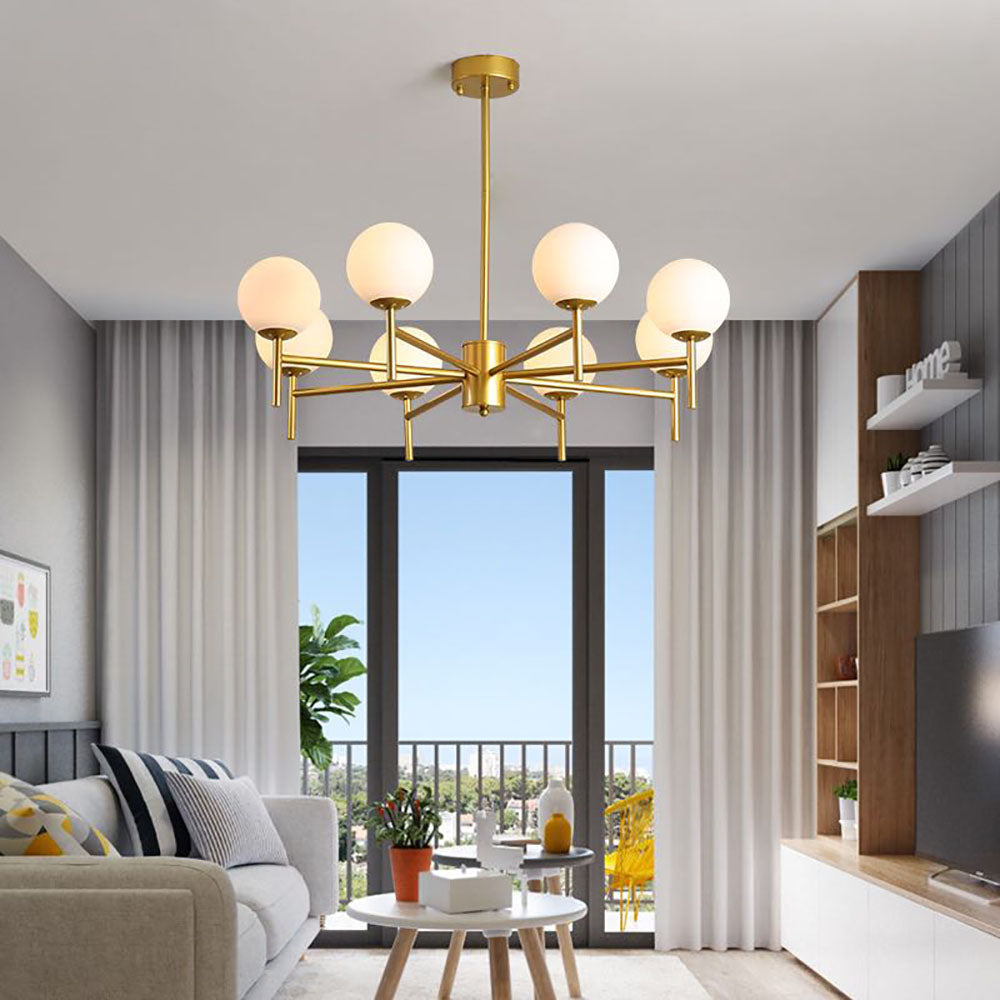 NODA - Lustre Nordique, Métal/Verre, Doré/Noir