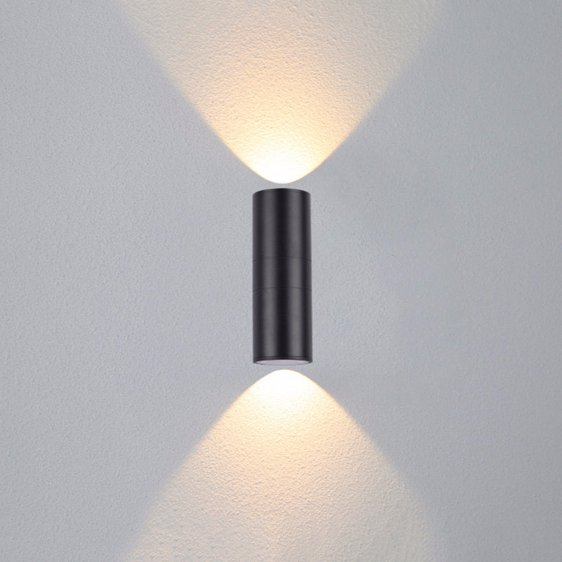MILO - Applique Extérieur Cylindre Moderne, Noir