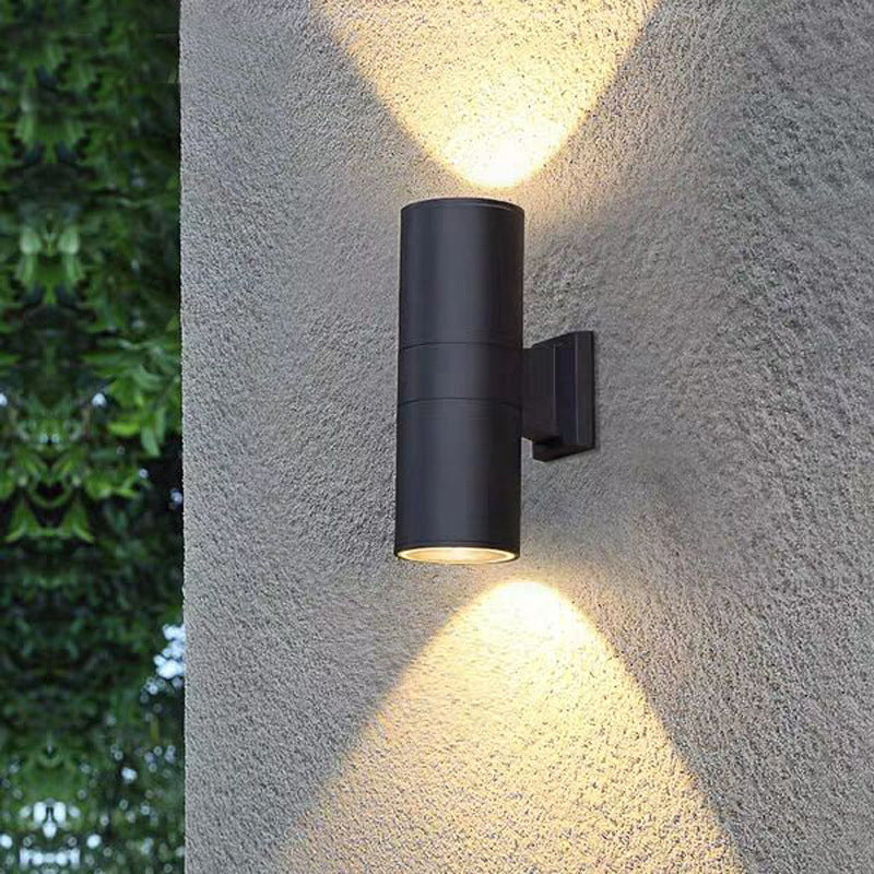 MILO - Applique Extérieur Cylindre Moderne, Noir