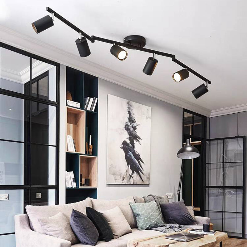 UMO - Plafonnier (Spot) LED Moderne, Noir/Blanc/Doré