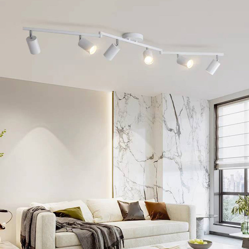 UMO - Plafonnier (Spot) LED Moderne, Noir/Blanc/Doré