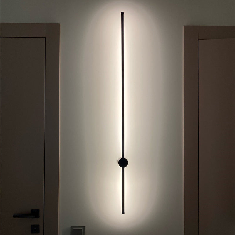 ENAO - Applique Murale Extérieur Minimaliste Linéaire, Noir