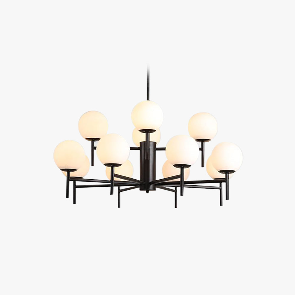 NODA - Lustre Nordique, Métal/Verre, Doré/Noir