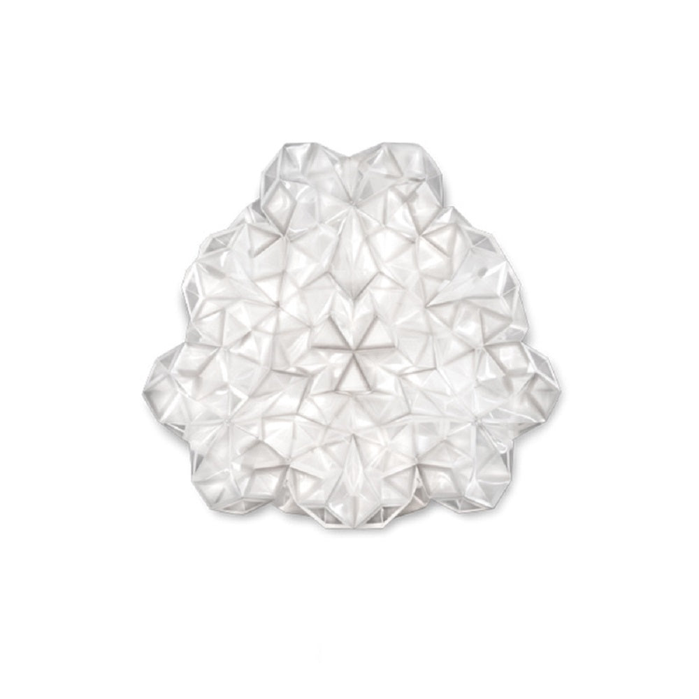 MODA - Lustre Suspension Moderne Géométrique, Acrylique/Métal, Blanc.