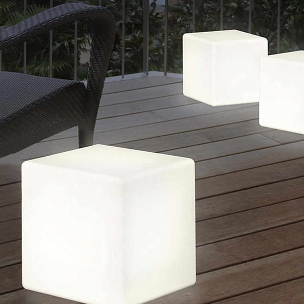 CUBI - Lampe Extérieure Cube Moderne, Blanc
