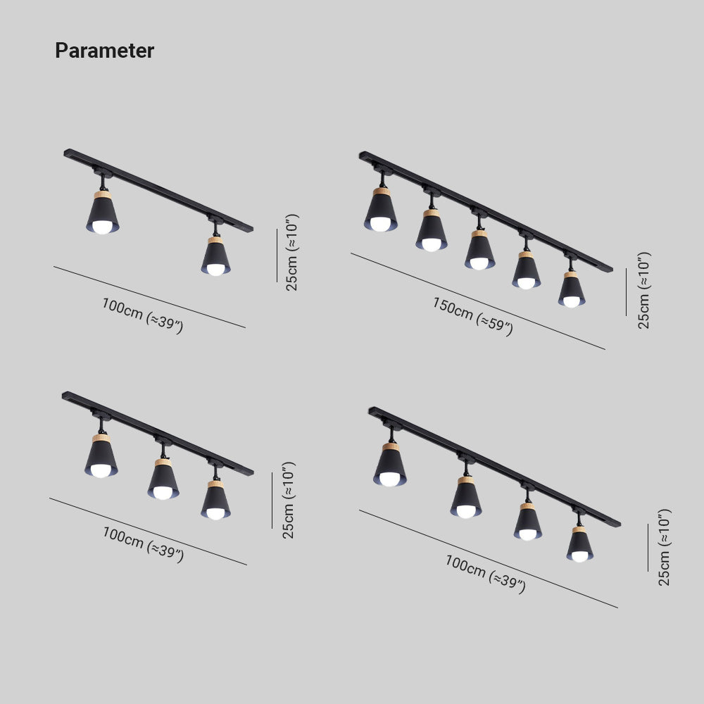 OYO - Plafonnier (Spot) LED Moderne, Noir/Blanc