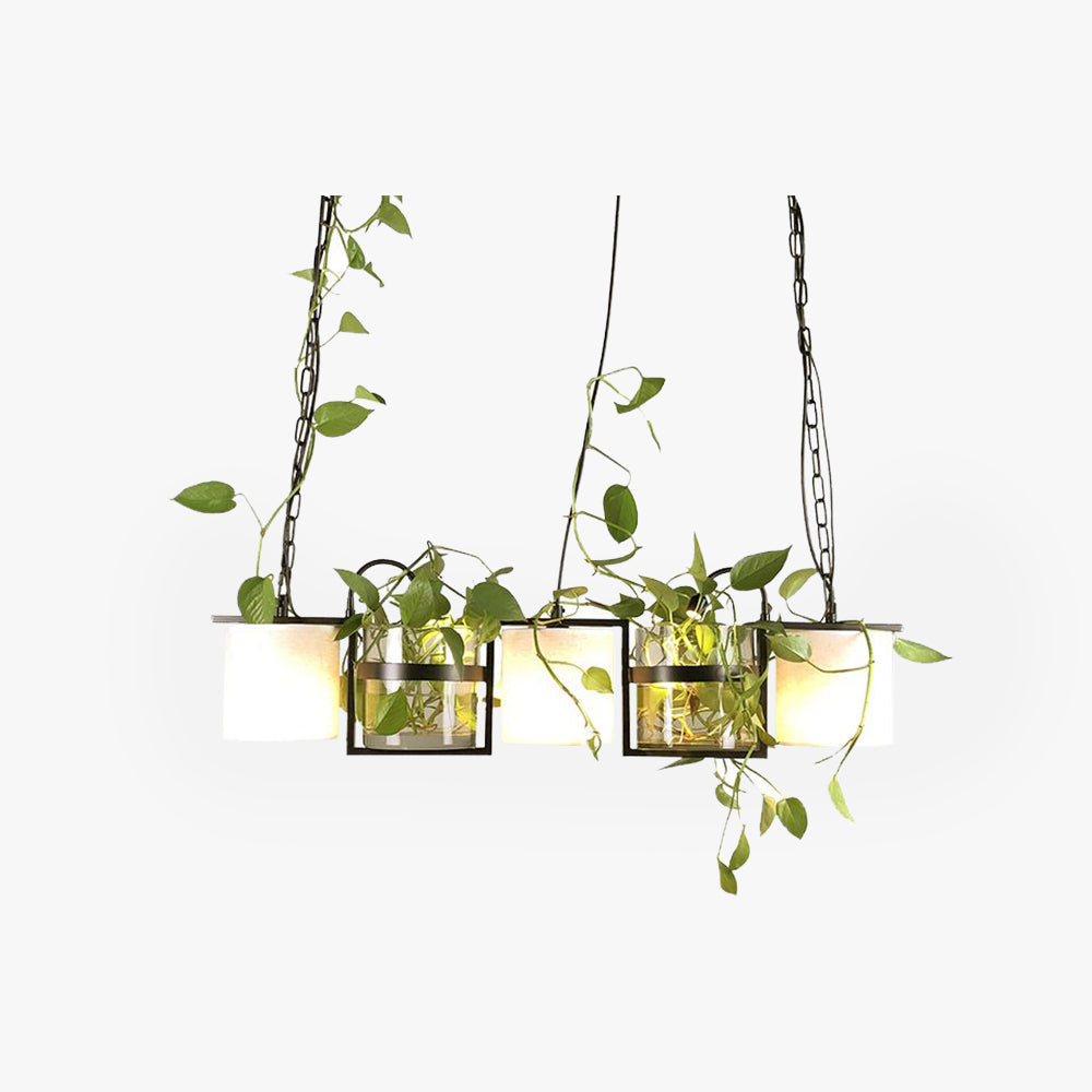 NABA - Luminaire Suspendu Moderne Noir/Métal/Verre