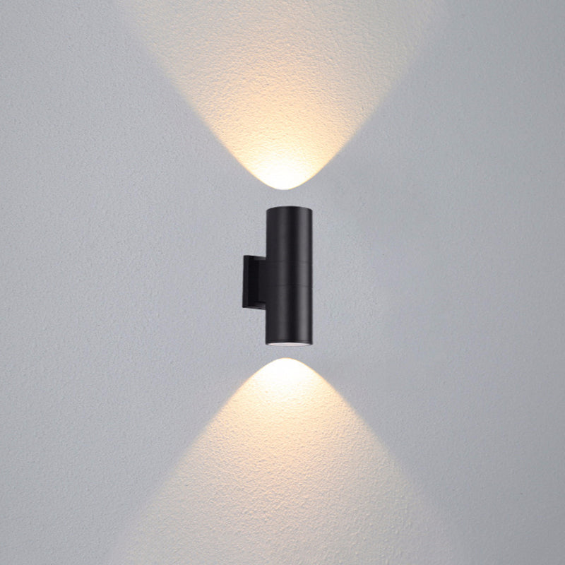 MILO - Applique Extérieur Cylindre Moderne, Noir