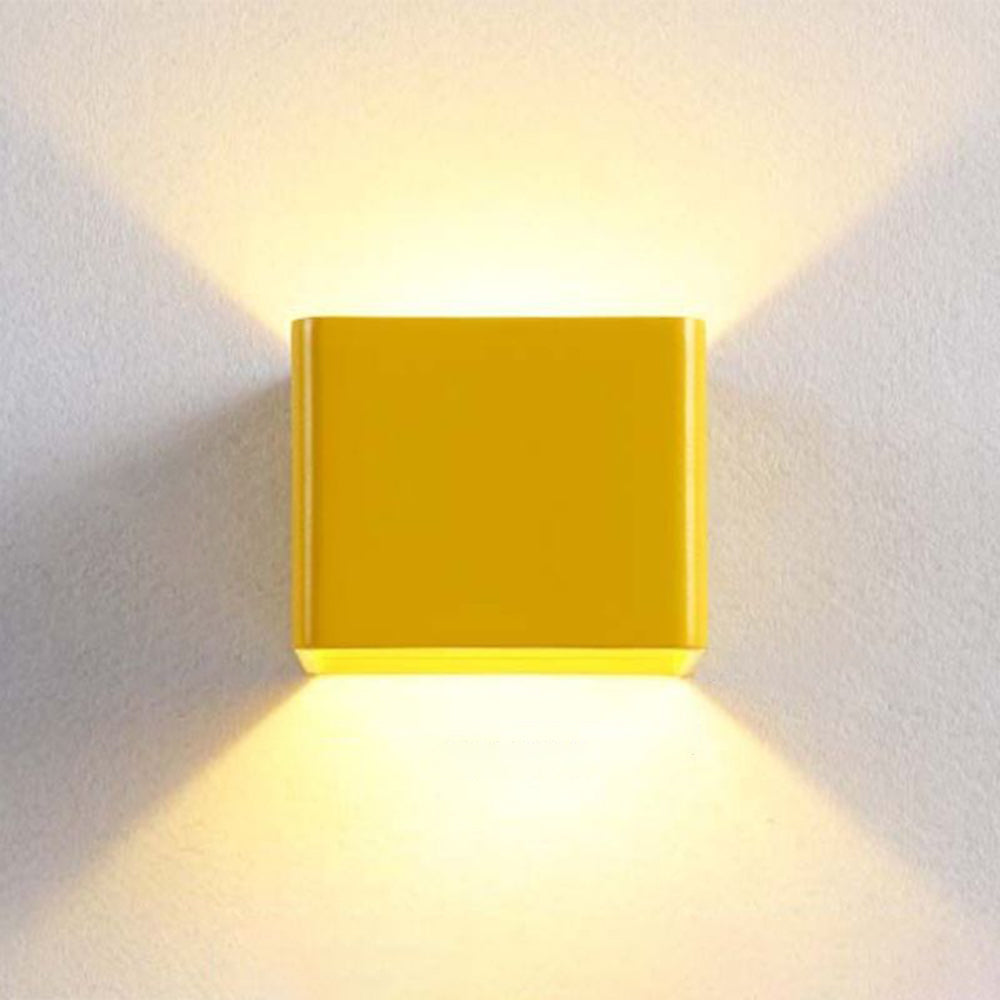 SYLLA - Applique Murale Intérieure Carrée Moderne, 5-Couleurs
