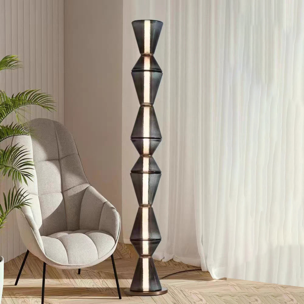 MYA - Lampadaire/Lampe/Suspension Irrégulier Moderne, Noir