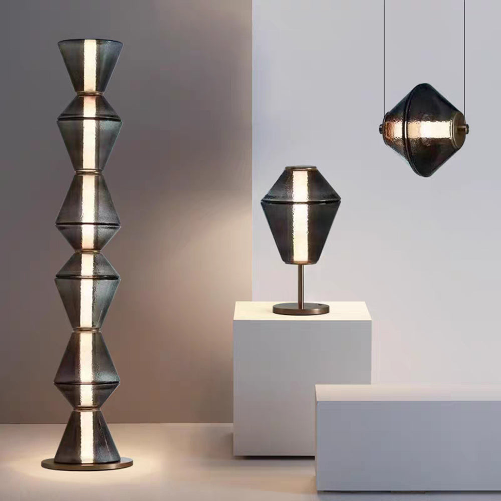 MYA - Lampadaire/Lampe/Suspension Irrégulier Moderne, Noir