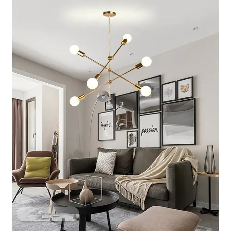 DITA - Lustre Suspendu Linéaire Moderne, Doré