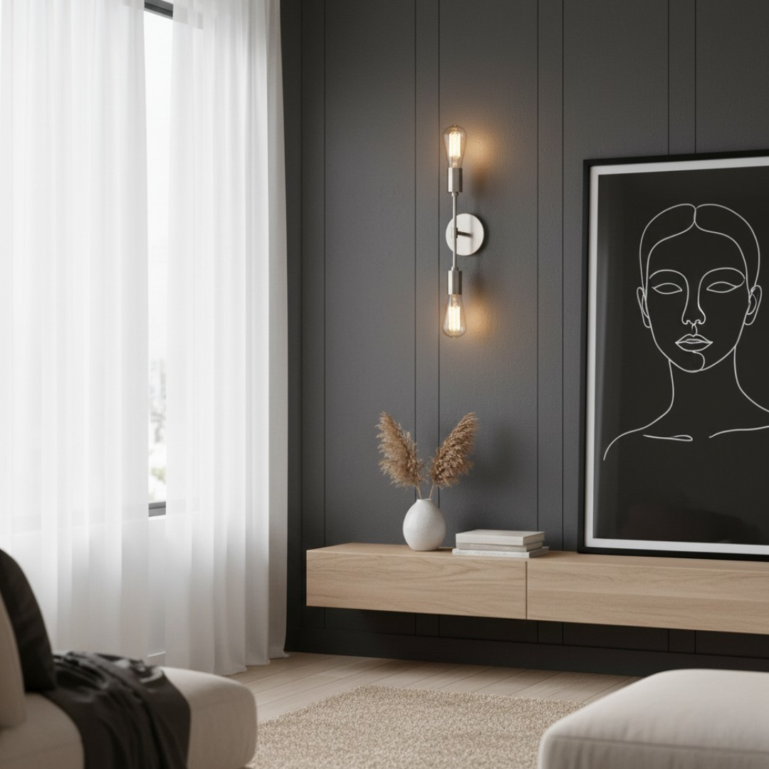 ZOLA - Applique Murale Intérieur Moderne,Noir/Argenté/Doré