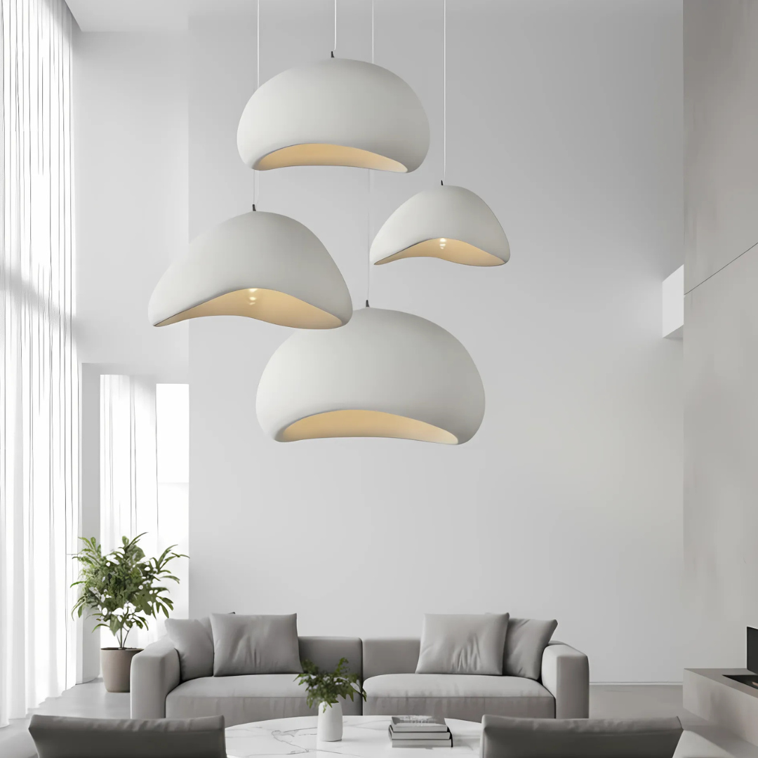 ZENA - Lustre Suspension Wabi Sabi, Blanc