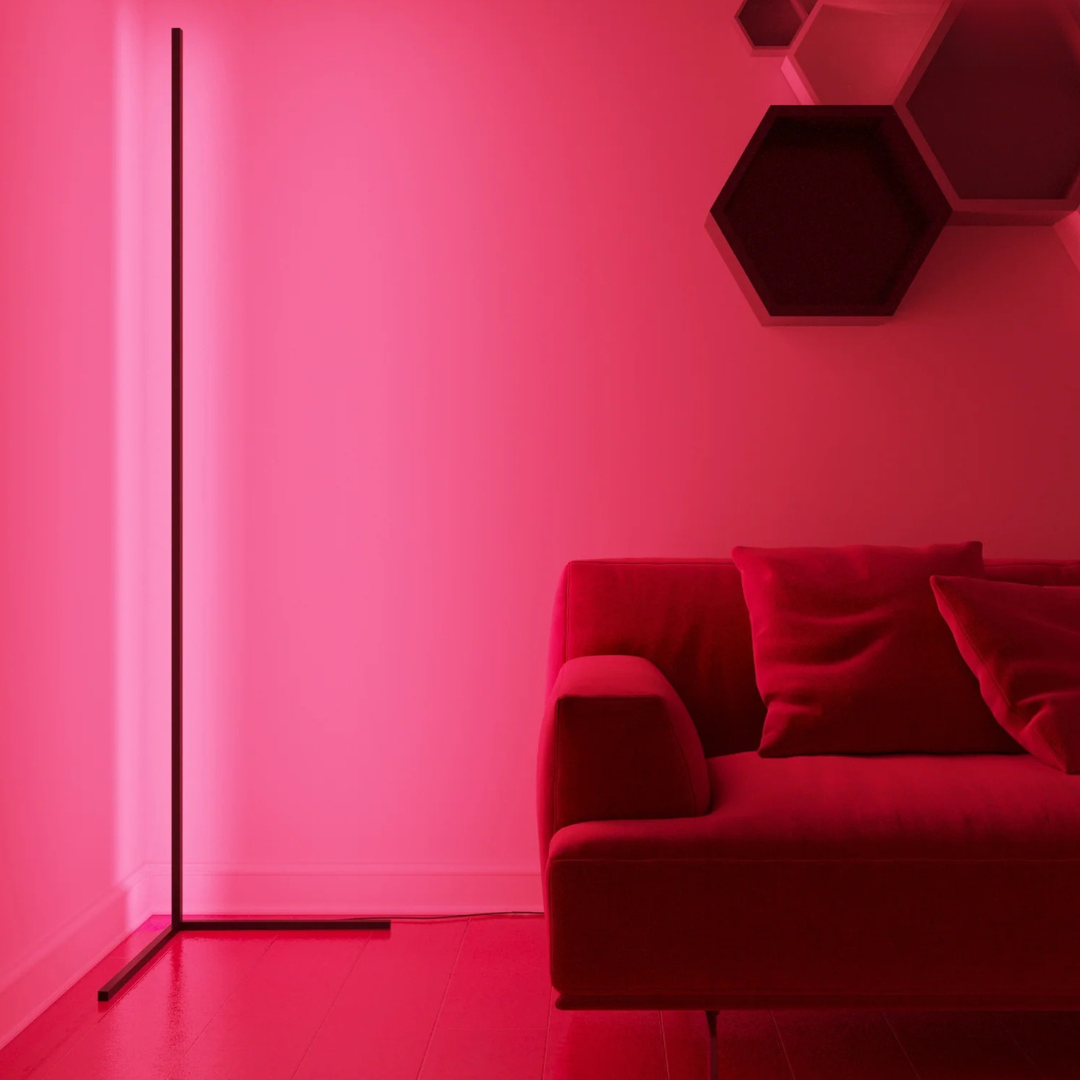 LUMIX - Lampadaire d'angle LED, Connecté